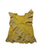 A Yellow Sleeveless Tops from Seed in size 4T for girl. (Back View)