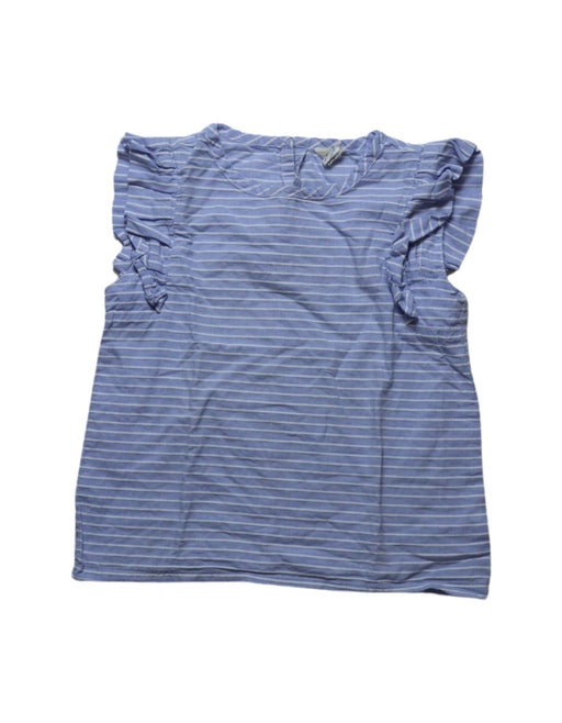A Blue Sleeveless Tops from Crewcuts in size 4T for girl. (Front View)