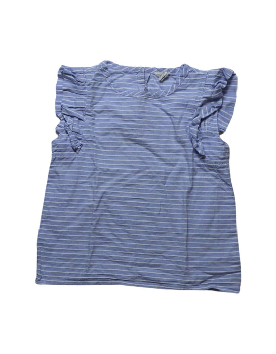A Blue Sleeveless Tops from Crewcuts in size 4T for girl. (Front View)