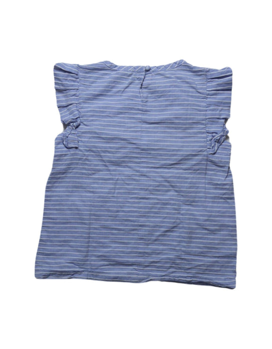 A Blue Sleeveless Tops from Crewcuts in size 4T for girl. (Back View)