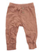 A Brown Sweatpants from Quincy Mae in size 3-6M for neutral. (Front View)