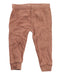 A Brown Sweatpants from Quincy Mae in size 6-12M for girl. (Front View)