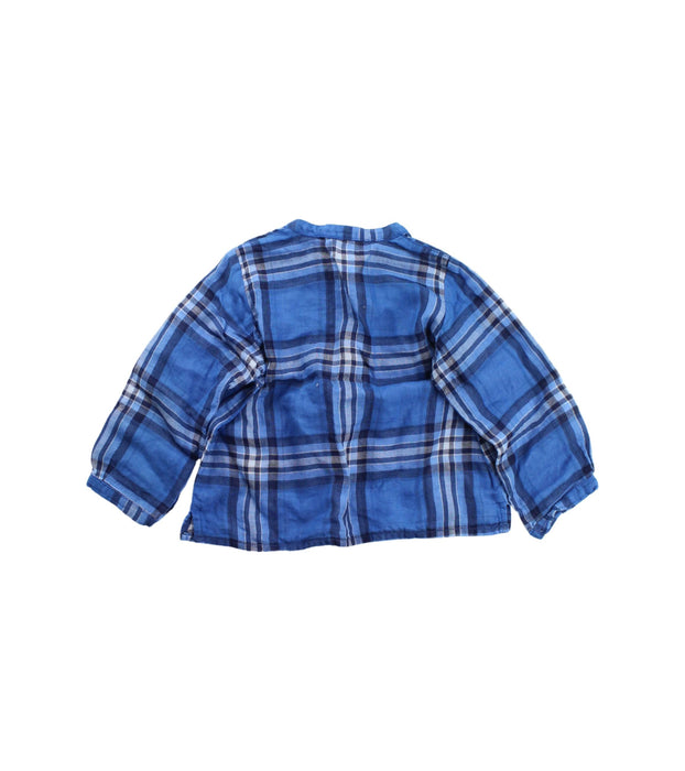 A Blue Long Sleeve Tops from Bonpoint in size 6-12M for boy. (Back View)