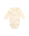 A White Long Sleeve Bodysuits from Bonpoint in size 3-6M for girl. (Front View)