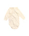 A White Long Sleeve Bodysuits from Bonpoint in size 3-6M for girl. (Back View)