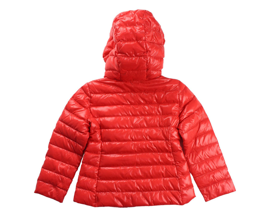 A Red Puffer/Quilted Jackets from Moncler in size 4T for boy. (Back View)