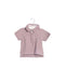 A Purple Short Sleeve Polos from Château de Sable in size 3-6M for boy. (Front View)
