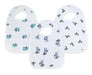 A White Bibs from Aden & Anais in size O/S for neutral. (Front View)