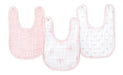 A Pink Bibs from Aden & Anais in size O/S for girl. (Front View)