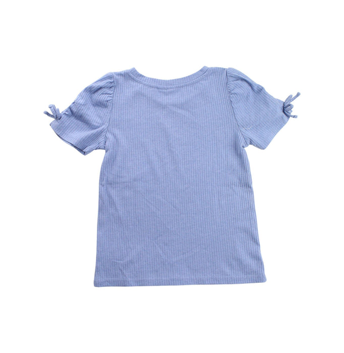 A Blue Short Sleeve Tops from Seed in size 6T for girl. (Back View)