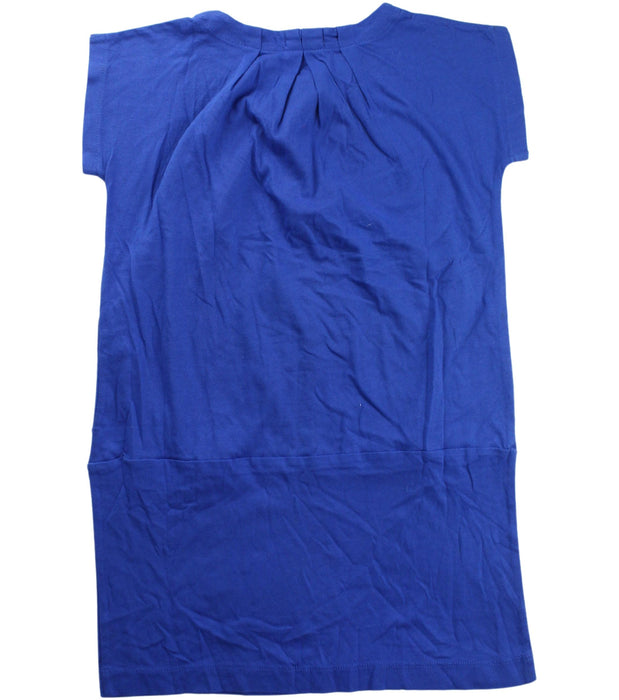 A Blue Short Sleeve Dresses from Crewcuts in size 6T for girl. (Back View)