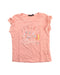 A Peach Sleeveless Tops from IKKS in size 8Y for girl. (Front View)