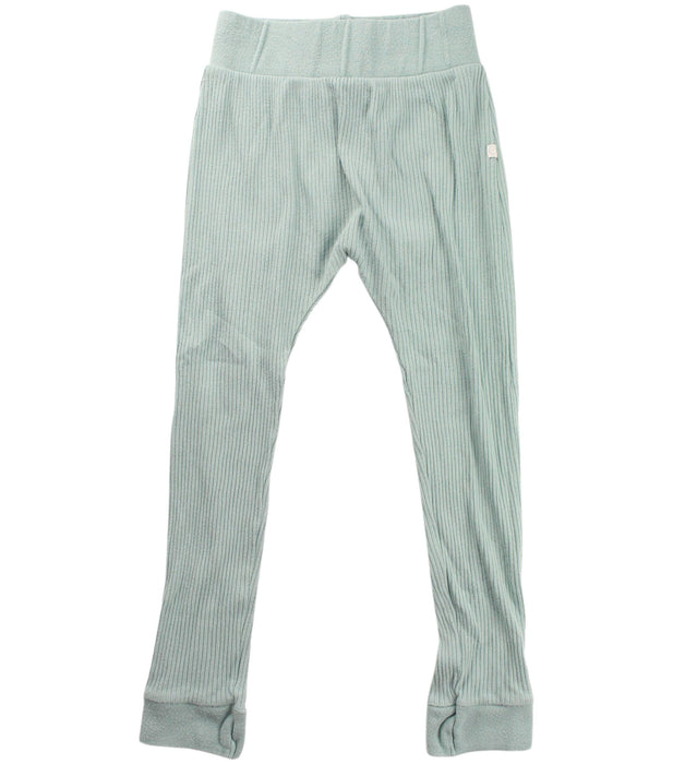 A Green Sweatpants from Mori in size 4T for girl. (Front View)