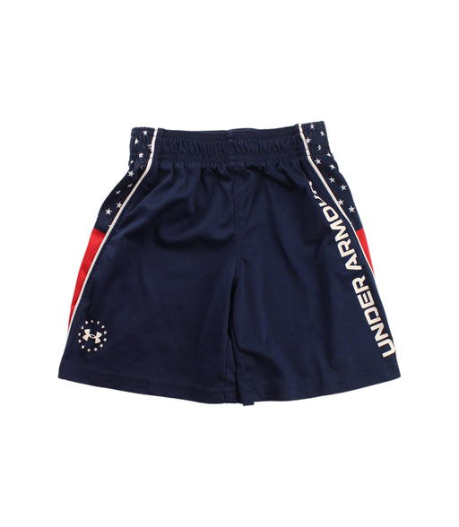 A Blue Shorts from Under Armour in size 4T for boy. (Front View)