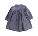 A Grey Long Sleeve Dresses from Petit Bateau in size 12-18M for girl. (Back View)