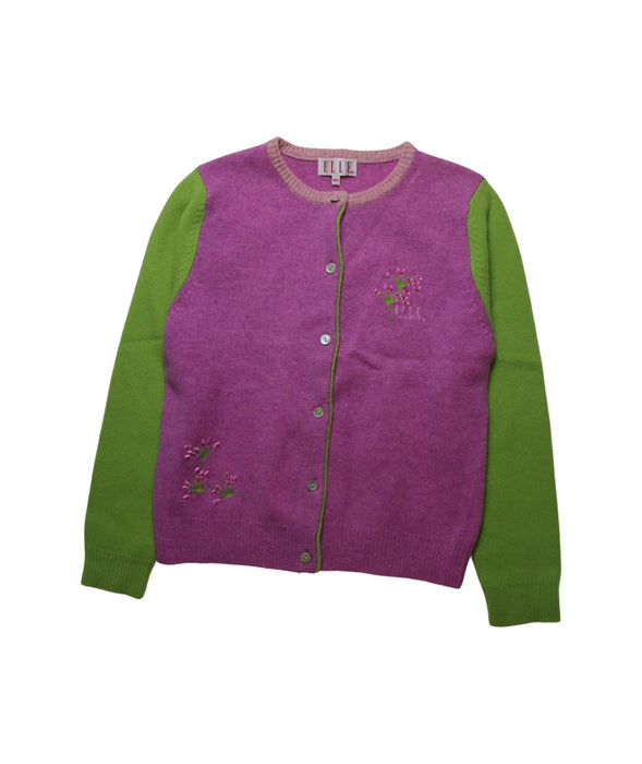 A Pink Knit Sweaters from ELLE in size 10Y for girl. (Front View)