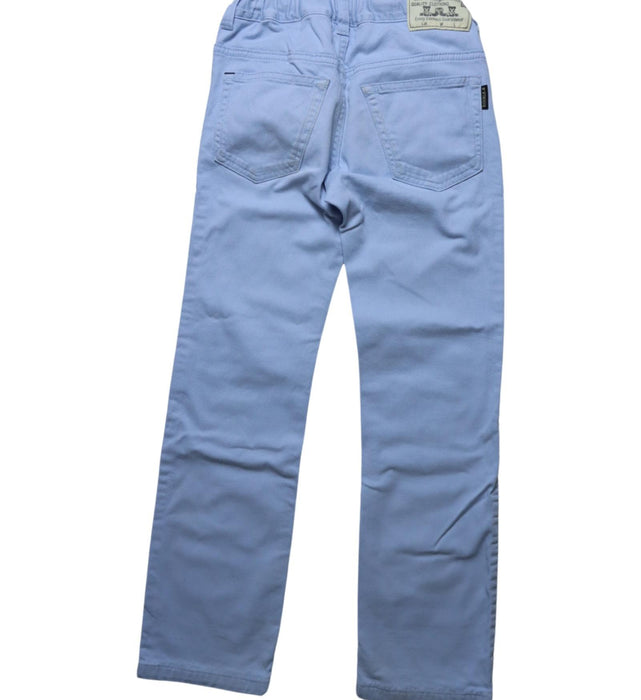 A Blue Casual Pants from Miki House in size 7Y for girl. (Back View)