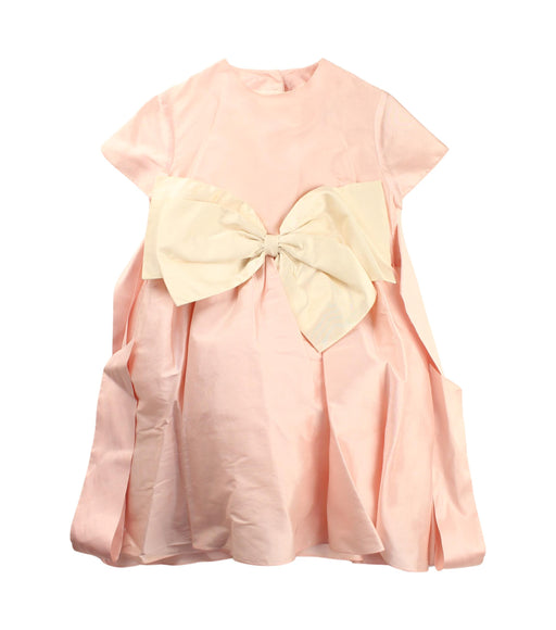 A Peach Short Sleeve Dresses from Aristocrat Kids in size 4T for girl. (Front View)