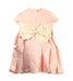 A Peach Short Sleeve Dresses from Aristocrat Kids in size 4T for girl. (Front View)