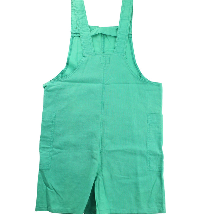 A Green Overall Shorts from Seed in size 9Y for girl. (Back View)