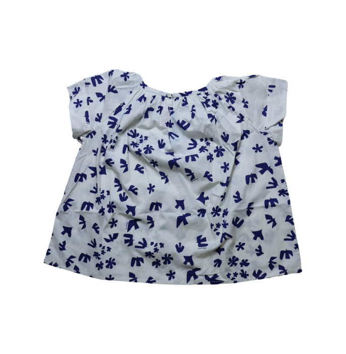 A Blue Short Sleeve Tops from Bonpoint in size 10Y for girl. (Back View)