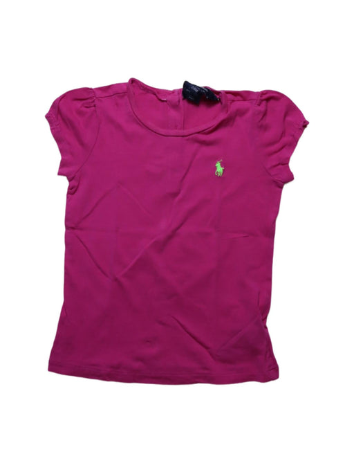 A Pink Short Sleeve T Shirts from Ralph Lauren in size 18-24M for girl. (Front View)