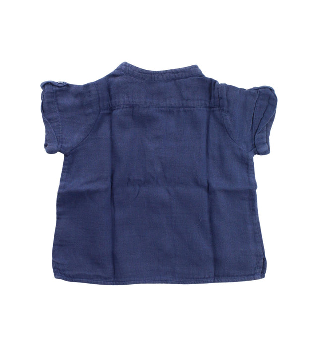 A Blue Short Sleeve Tops from Bonpoint in size 12-18M for girl. (Back View)