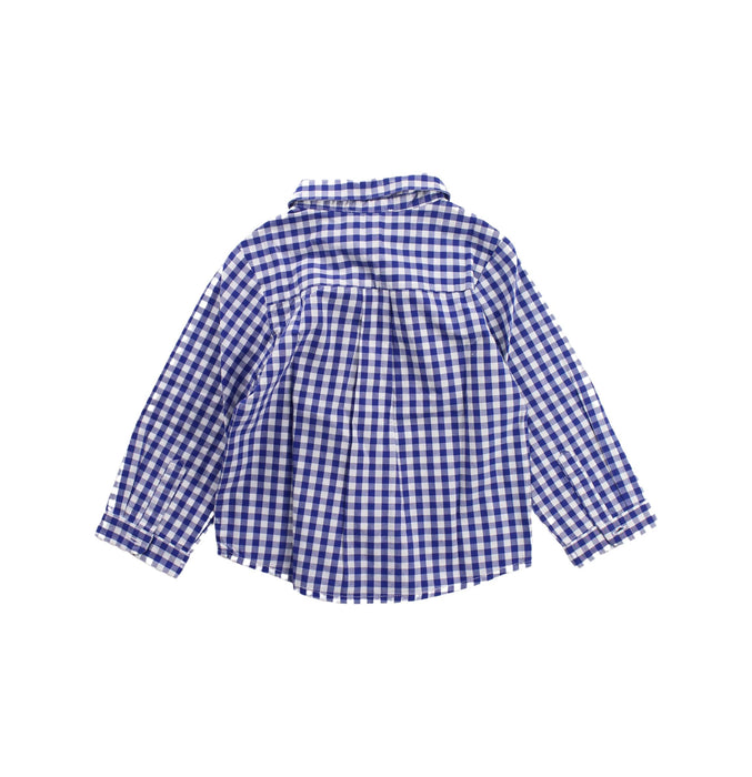 A Blue Long Sleeve Shirts from Jacadi in size 12-18M for boy. (Back View)