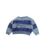 A Blue Crewneck Sweatshirts from Petit Bateau in size 12-18M for boy. (Back View)