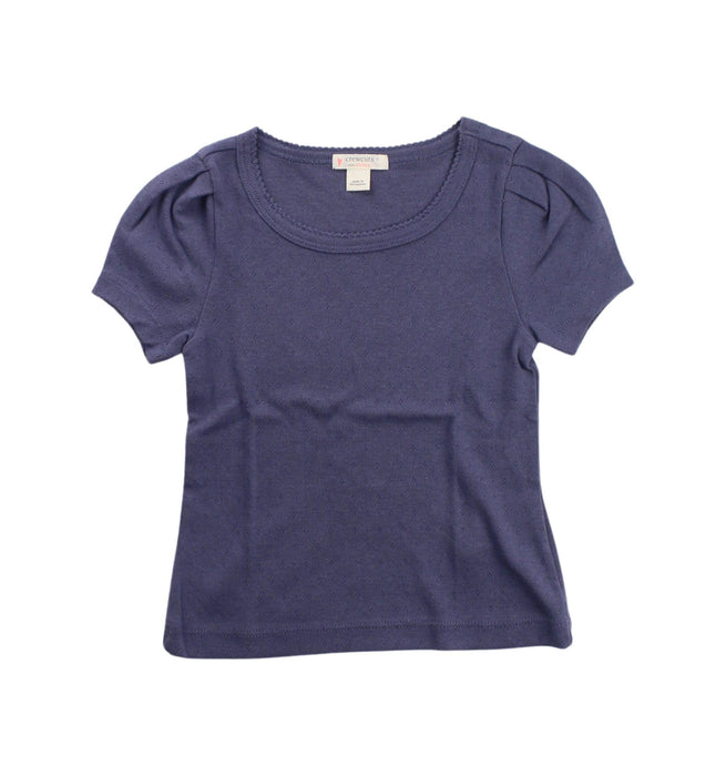 A Purple Short Sleeve Tops from Crewcuts in size 2T for girl. (Front View)