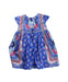 A Blue Short Sleeve Dresses from Monsoon in size 6-12M for girl. (Back View)