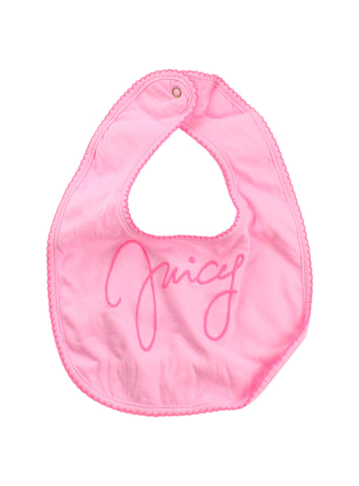 A White Bibs from Juicy Couture in size O/S for girl. (Front View)