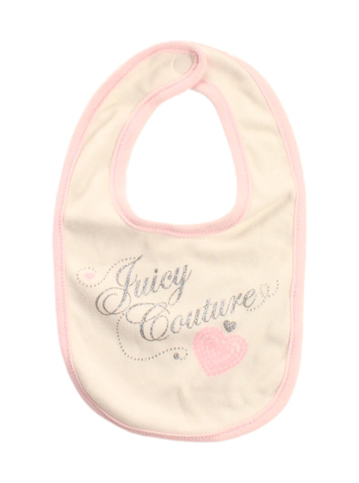 A White Bibs from Juicy Couture in size O/S for girl. (Front View)