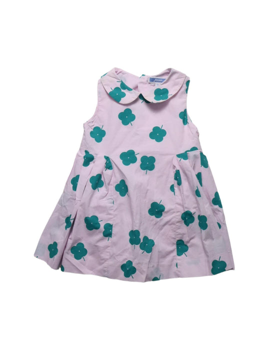 A Pink Sleeveless Dresses from Jacadi in size 12-18M for girl. (Front View)