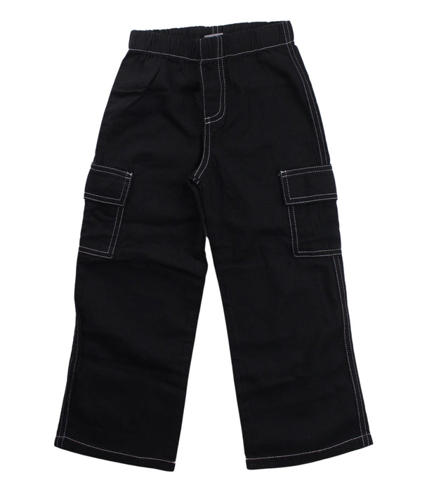 A Black Casual Pants from City Threads in size 4T for boy. (Front View)