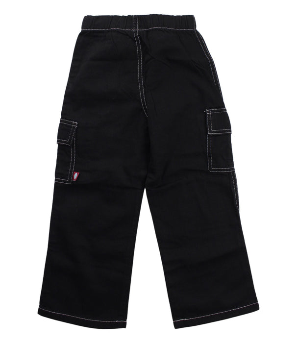 A Black Casual Pants from City Threads in size 4T for boy. (Back View)