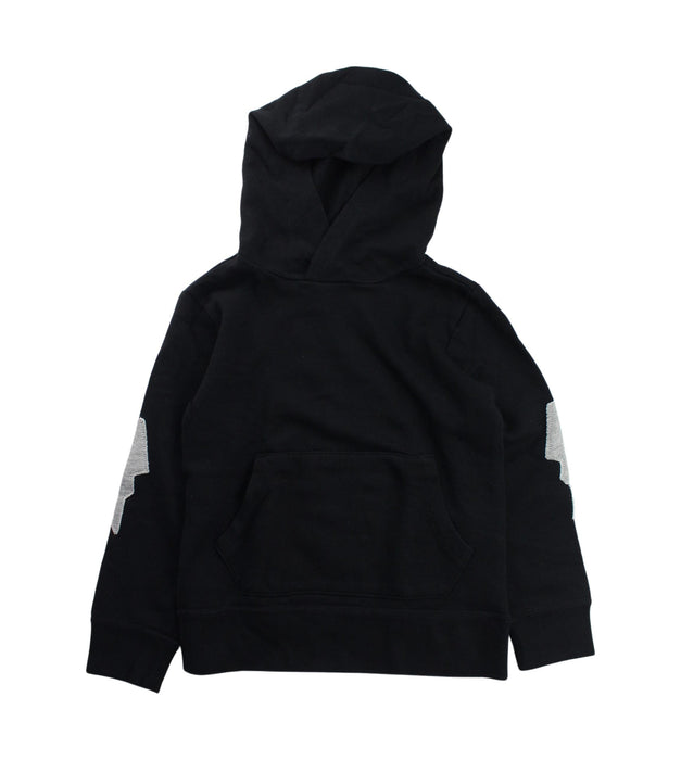 A Black Hooded Sweatshirts from Crewcuts in size 4T for boy. (Front View)