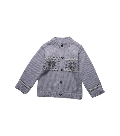 A Grey Cardigans from Jacadi in size 18-24M for girl. (Front View)
