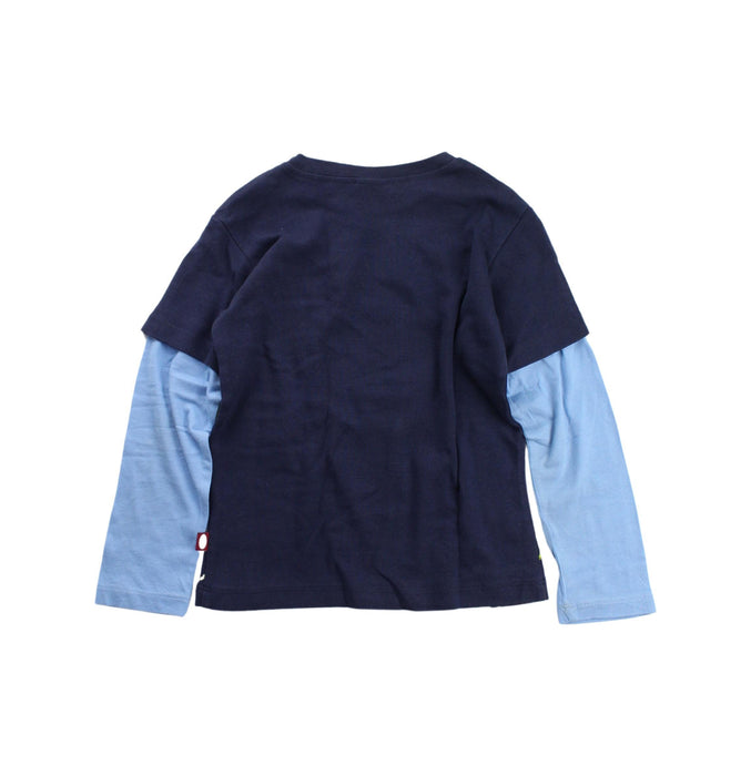 A Blue Long Sleeve T Shirts from City Threads in size 4T for boy. (Back View)