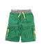 A Green Shorts from Boden in size 4T for boy. (Front View)