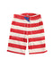 A Red Shorts from Boden in size 4T for boy. (Front View)