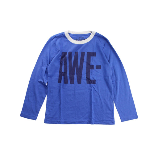 A Blue Long Sleeve T Shirts from Crewcuts in size 4T for boy. (Front View)