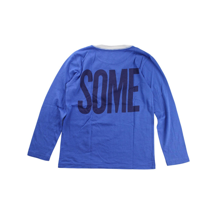 A Blue Long Sleeve T Shirts from Crewcuts in size 4T for boy. (Back View)