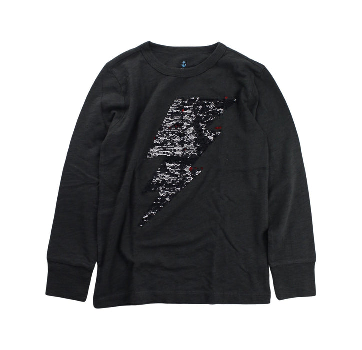 A Black Crewneck Sweatshirts from Crewcuts in size 4T for boy. (Front View)