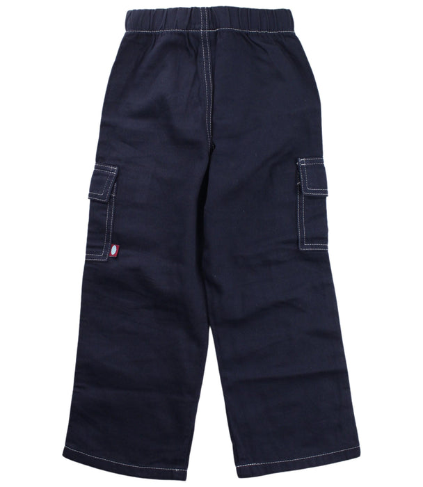 A Navy Casual Pants from City Threads in size 4T for boy. (Back View)