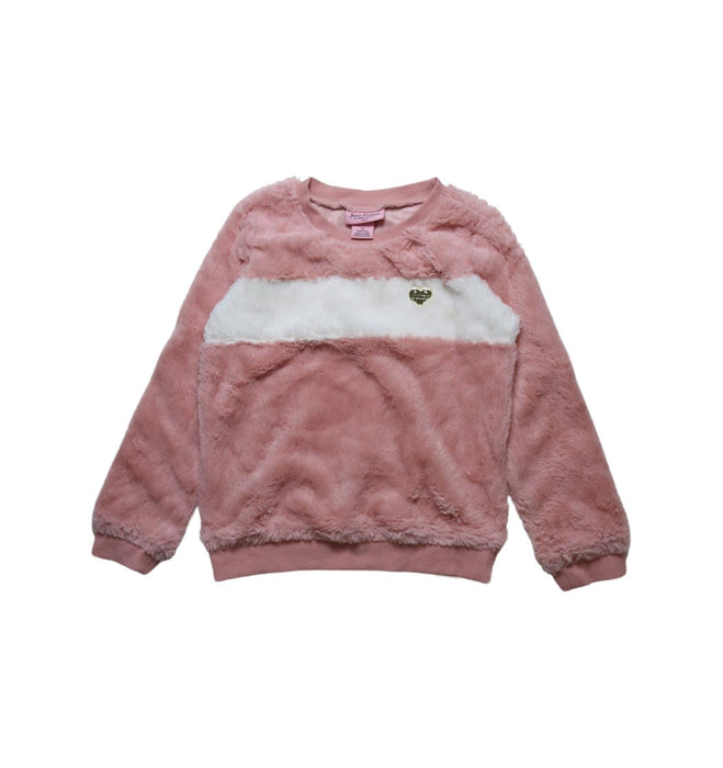 A Pink Crewneck Sweatshirts from Juicy Couture in size 6T for girl. (Front View)