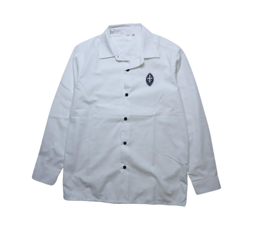 A White Long Sleeve Shirts from Wycombe Abbey School in size 5T for neutral. (Front View)