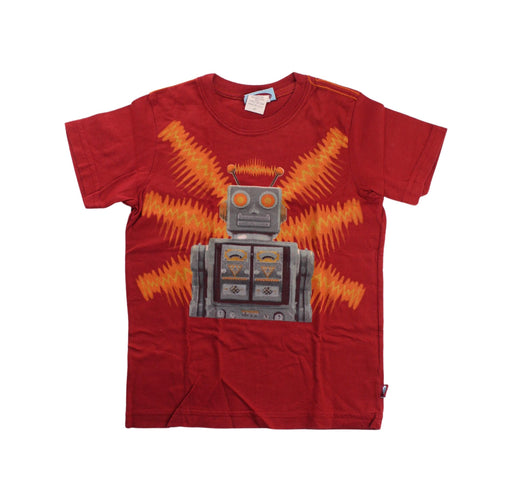 A Red Short Sleeve T Shirts from City Threads in size 4T for boy. (Front View)