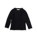 A Black Long Sleeve T Shirts from Mini Mioche in size 5T for boy. (Front View)