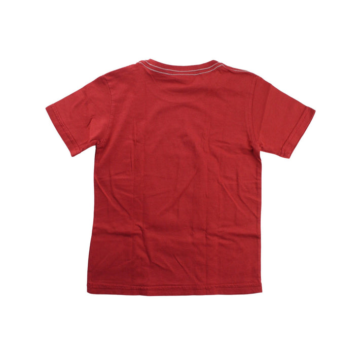 A Red Short Sleeve T Shirts from City Threads in size 4T for boy. (Back View)